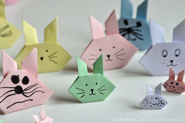 coniglietto origami facile bambini